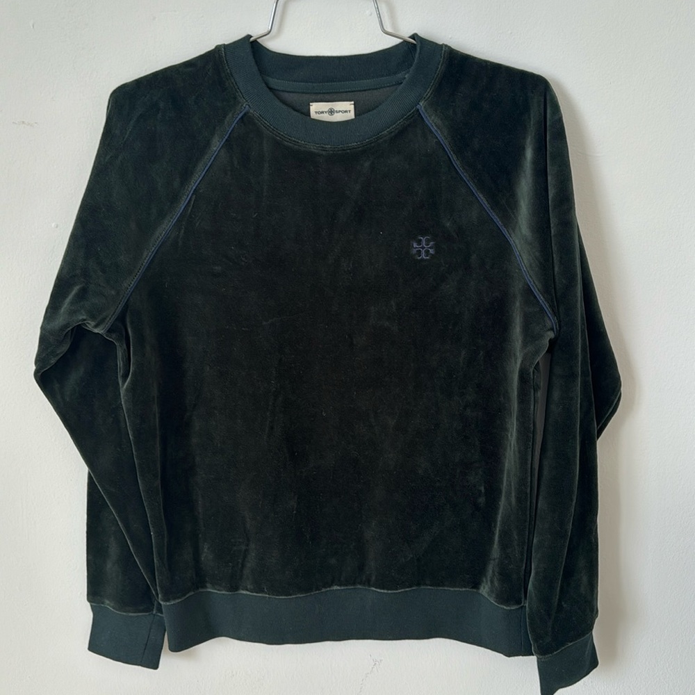 Tory Burch velour pullover size small